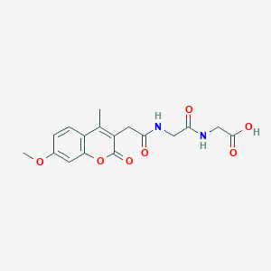 N-[(7-methoxy-4-methyl-2-oxo-2H-chromen-3-yl)acetyl]glycylglycine