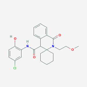 N-(5-chloro-2-hydroxyphenyl)-2'-(2-methoxyethyl)-1'-oxo-1',4'-dihydro-2'H-spiro[cyclohexane-1,3'-isoquinoline]-4'-carboxamide