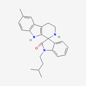 6-methyl-1'-(3-methylbutyl)-2,3,4,9-tetrahydrospiro[beta-carboline-1,3'-indol]-2'(1'H)-one