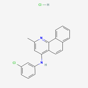 (3-Chlorophenyl)(2-methylbenzo[h]quinolin-4-yl)amine, chloride