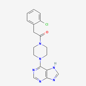 2-(2-chlorophenyl)-1-[4-(9H-purin-6-yl)piperazin-1-yl]ethanone