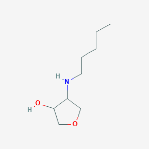 4-(Pentylamino)tetrahydrofuran-3-ol
