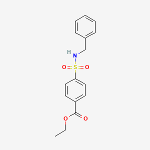 molecular formula C16H17NO4S B15109066 Ethyl 4-(benzylsulfamoyl)benzoate 