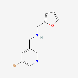 1-(5-bromopyridin-3-yl)-N-(furan-2-ylmethyl)methanamine