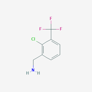 molecular formula C8H7ClF3N B151091 2-Chloro-3-(trifluoromethyl)benzylamine CAS No. 39226-96-5