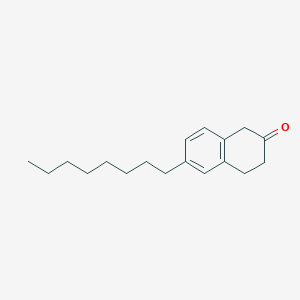 molecular formula C18H26O B1510923 6-Octyl-3,4-dihydronaphthalen-2(1H)-one CAS No. 1028202-76-7