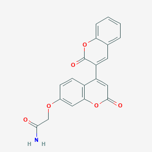 Acetamide, 2-[(2,2'-dioxo[3,4'-bi-2H-1-benzopyran]-7'-yl)oxy]-