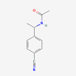 molecular formula C11H12N2O B1510927 (s)-n-Ethanoyl-1-(4-cyanophenyl)ethylamine 
