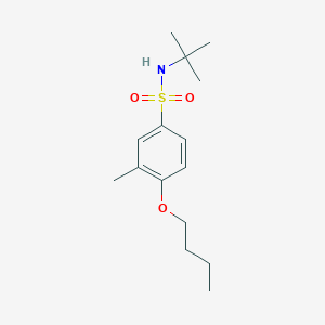 molecular formula C15H25NO3S B15109323 (Tert-butyl)[(4-butoxy-3-methylphenyl)sulfonyl]amine 