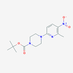 molecular formula C15H22N4O4 B1510935 1-Boc-4-(6-methyl-5-nitro-2-pyridinyl)-piperazine 