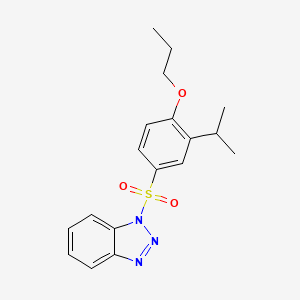 1-{[3-(propan-2-yl)-4-propoxyphenyl]sulfonyl}-1H-benzotriazole