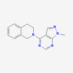 2-(1-methyl-1H-pyrazolo[3,4-d]pyrimidin-4-yl)-1,2,3,4-tetrahydroisoquinoline