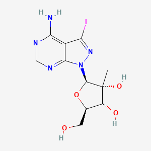 4-Amino-3-iodo-1-(2-c-methyl-beta-d-ribofuranosyl)-1h-pyrazolo[3,4-d]pyrimidine