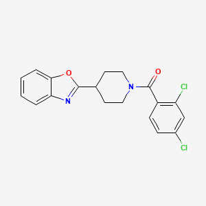 4-Benzoxazol-2-ylpiperidyl 2,4-dichlorophenyl ketone