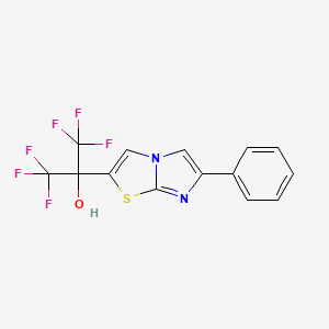 1,1,1,3,3,3-Hexafluoro-2-{6-phenylimidazo[2,1-b][1,3]thiazol-2-yl}propan-2-ol