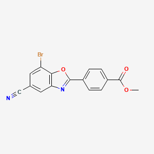 Methyl 4-(7-bromo-5-cyanobenzo[d]oxazol-2-yl)benzoate