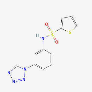 N-[3-(1H-tetrazol-1-yl)phenyl]thiophene-2-sulfonamide