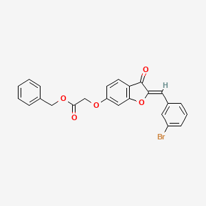 benzyl {[(2Z)-2-(3-bromobenzylidene)-3-oxo-2,3-dihydro-1-benzofuran-6-yl]oxy}acetate