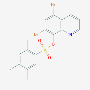 5,7-Dibromo-8-quinolyl 2,4,5-trimethylbenzenesulfonate