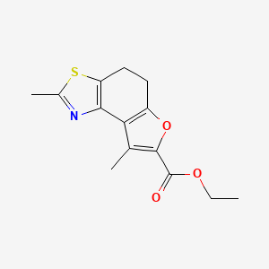 Ethyl 2,8-dimethyl-4,5-dihydrofuro[3,2-e][1,3]benzothiazole-7-carboxylate