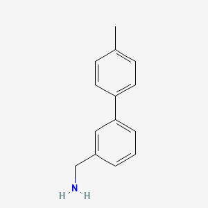 molecular formula C14H15N B15109577 [3-(4-Methylphenyl)phenyl]methanamine 