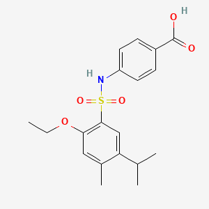 4-[2-Ethoxy-4-methyl-5-(propan-2-yl)benzenesulfonamido]benzoic acid