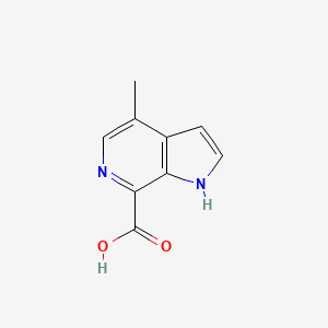 molecular formula C9H8N2O2 B1510964 1h-Pyrrolo[2,3-c]pyridine-7-carboxylic acid,4-methyl- 