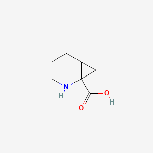 molecular formula C7H11NO2 B15109653 2-Azabicyclo[4.1.0]heptane-1-carboxylic acid 