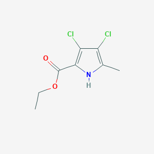 molecular formula C8H9Cl2NO2 B1510966 Ethyl 3,4-dichloro-5-methyl-1H-pyrrole-2-carboxylate CAS No. 24691-21-2
