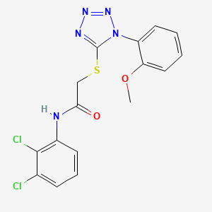 molecular formula C16H13Cl2N5O2S B15109688 N-(2,3-dichlorophenyl)-2-{[1-(2-methoxyphenyl)-1H-tetrazol-5-yl]sulfanyl}acetamide 