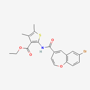 Ethyl 2-{[(7-bromo-1-benzoxepin-4-yl)carbonyl]amino}-4,5-dimethylthiophene-3-carboxylate