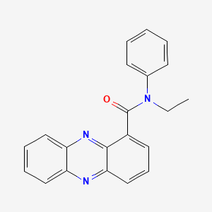 molecular formula C21H17N3O B15109822 N-ethyl-N-phenylphenazine-1-carboxamide 