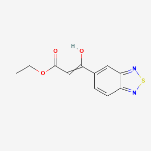 molecular formula C11H10N2O3S B1510983 Ethyl 3-(2,1,3-benzothiadiazol-5-yl)-3-hydroxyprop-2-enoate 