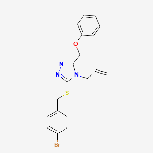 3-[(4-bromobenzyl)sulfanyl]-5-(phenoxymethyl)-4-(prop-2-en-1-yl)-4H-1,2,4-triazole