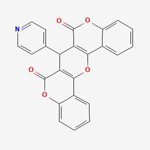 13-(Pyridin-4-yl)-2,10,16-trioxapentacyclo[12.8.0.0^{3,12}.0^{4,9}.0^{17,22}]docosa-1(14),3(12),4(9),5,7,17(22),18,20-octaene-11,15-dione