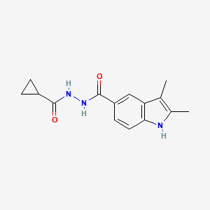 N'-(cyclopropylcarbonyl)-2,3-dimethyl-1H-indole-5-carbohydrazide