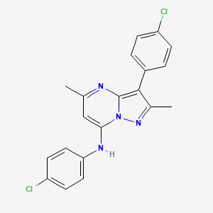 N,3-bis(4-chlorophenyl)-2,5-dimethylpyrazolo[1,5-a]pyrimidin-7-amine