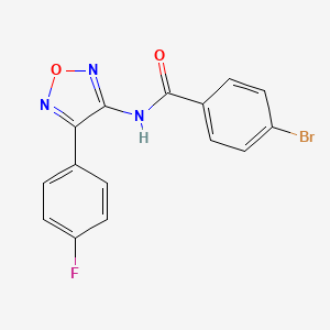 4-bromo-N-[4-(4-fluorophenyl)-1,2,5-oxadiazol-3-yl]benzamide