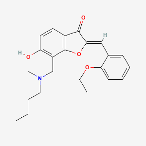 (2Z)-7-{[butyl(methyl)amino]methyl}-2-(2-ethoxybenzylidene)-6-hydroxy-1-benzofuran-3(2H)-one