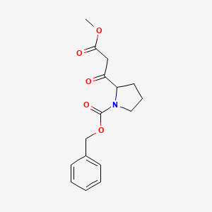 molecular formula C16H19NO5 B1510992 Methyl b-oxo-1-Cbz-2-pyrrolidinepropanate 