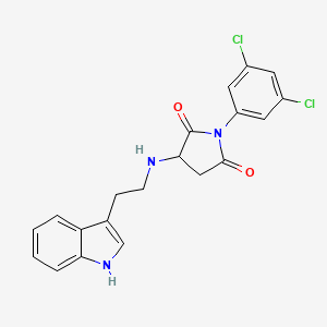 1-(3,5-dichlorophenyl)-3-{[2-(1H-indol-3-yl)ethyl]amino}pyrrolidine-2,5-dione