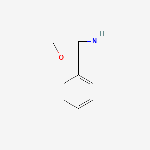 molecular formula C10H13NO B15109957 3-Methoxy-3-phenylazetidine 