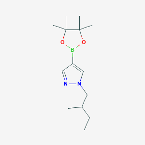 molecular formula C14H25BN2O2 B1510998 1-(2-Methylbutyl)-4-(4,4,5,5-tetramethyl-1,3,2-dioxaborolan-2-yl)-1H-pyrazole CAS No. 1080642-19-8