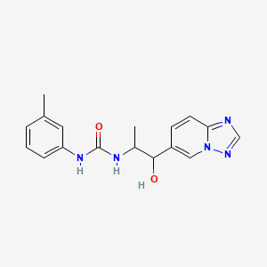molecular formula C17H19N5O2 B1510999 1-(1-([1,2,4]Triazolo[1,5-a]pyridin-6-yl)-1-hydroxypropan-2-yl)-3-(m-tolyl)urea CAS No. 1043908-01-5