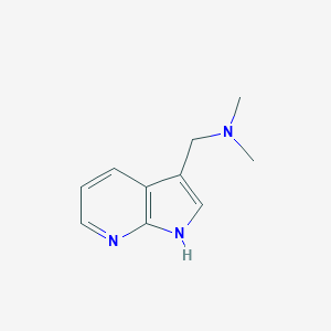 molecular formula C10H13N3 B015110 3-(Dimethylaminomethyl)-7-azaindole CAS No. 5654-92-2