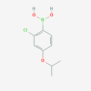 molecular formula C9H12BClO3 B151100 (2-氯-4-异丙氧苯基)硼酸 CAS No. 313545-47-0
