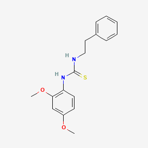 molecular formula C17H20N2O2S B15110019 1-(2,4-Dimethoxyphenyl)-3-(2-phenylethyl)thiourea 