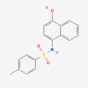 molecular formula C17H15NO3S B15110032 N-(4-hydroxynaphthalen-1-yl)-4-methylbenzenesulfonamide CAS No. 64920-21-4