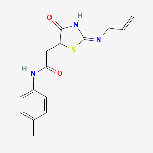 2-(2-(Allylamino)-4-oxo-4,5-dihydro-1,3-thiazol-5-yl)-N-(4-methylphenyl)acetamide