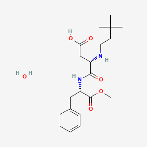 (S)-3-((3,3-Dimethylbutyl)amino)-4-(((S)-1-methoxy-1-oxo-3-phenylpropan-2-yl)amino)-4-oxobutanoic acid hydrate